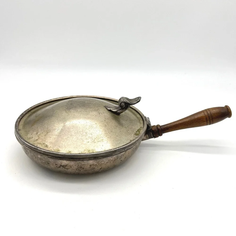 Vintage JLS Silent Butler‎ Crumb Saver Catcher Ashtray Silver Plated